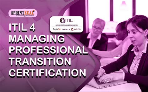 Itil 4 Managing Professional Transition Certification By Dkavyaraman