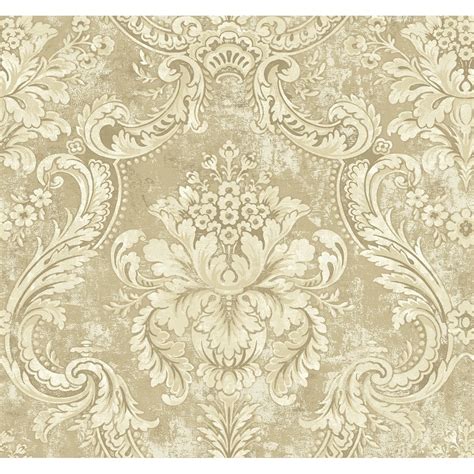 Green And Gold Damask