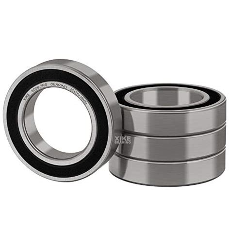 Snapklik XiKe 4 Pcs 6009 2RS Double Rubber Seal Bearings 45x75x16mm