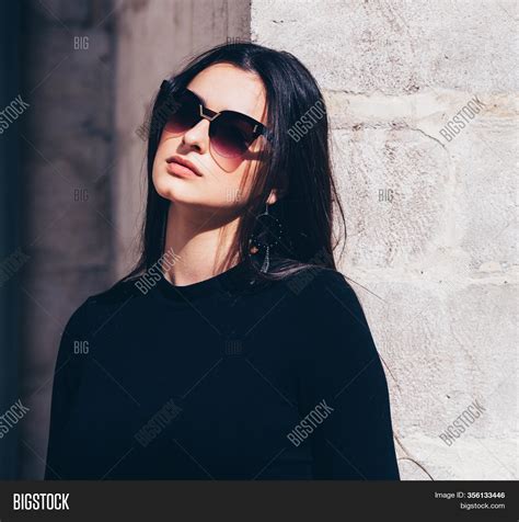 Girl With Sunglasses Brown Hair