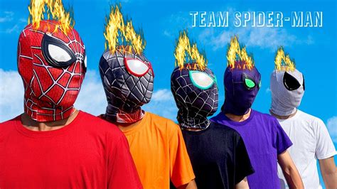 PRO 5 SUPERHERO TEAM Hey Spider Man ONE DAY On THE SWIMMING POOL