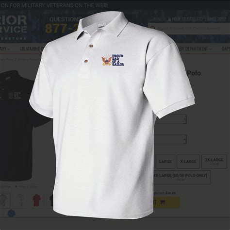 √ Us Air Force Veteran Polo Shirt Navy Visual