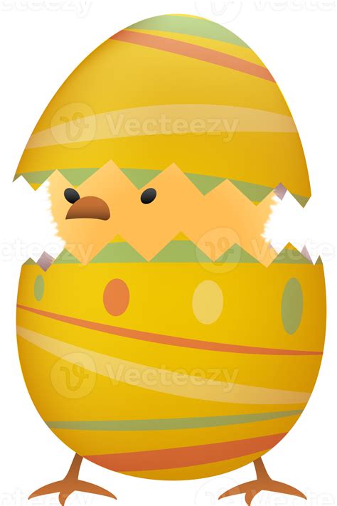 chick  broken easter egg    png