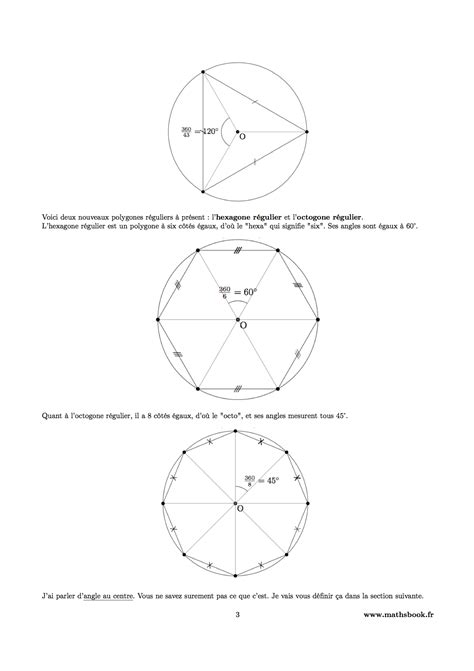 Angles Et Polygone Reguliers Me Math Matiques