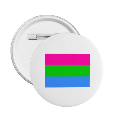 Polysexual Pride Flag Circular Button Fashion Badge Decoration Backpack Clothing Suitable For