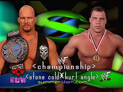 Stone Cold vs. Kurt Angle Summerslam 2001 : WWEMatchGraphics