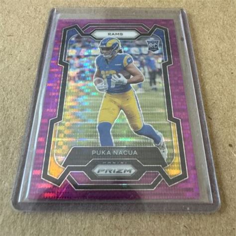 Panini Prizm Rookies Purple Disco Puka Nacua Rc Ebay