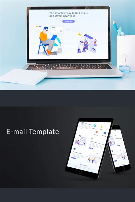 email template  behance