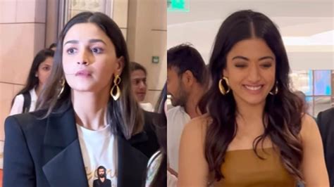 Alia Bhatt Hugs Rashmika Mandanna At Animal Screening Netizens Ask