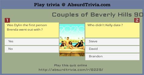 Trivia Quiz : Couples of Beverly Hills 90210