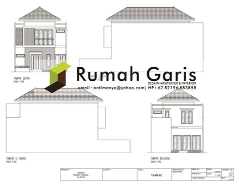 Potongan Rumah 2 Lantai | Desain Rumah Minimalis 2019