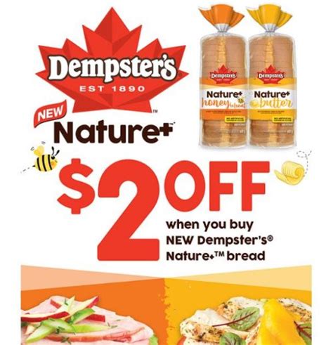 Canadian Coupons: Save $2 On Dempster’s Nature+ Bread - Printable ...