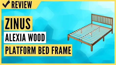 Zinus Alexia Wood Platform Bed Frame With Headboard Review Youtube