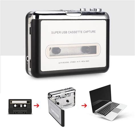 Convertisseur De Cassette Lecteur De Cassette Usb Convertisseur De Bande Vers Mp3 Cassette