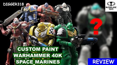 Custom Painting Mcfarlane Warhammer 40k Space Marines Action Figures