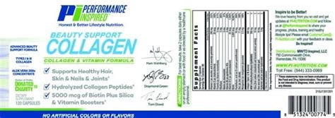 Beauty Support Collagen And Vitamins Performance Inspired Nutrition