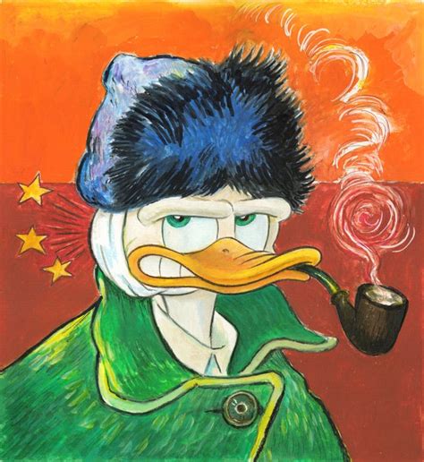 Donald Duck Inspired By Van Gogh Self Portrait With Catawiki