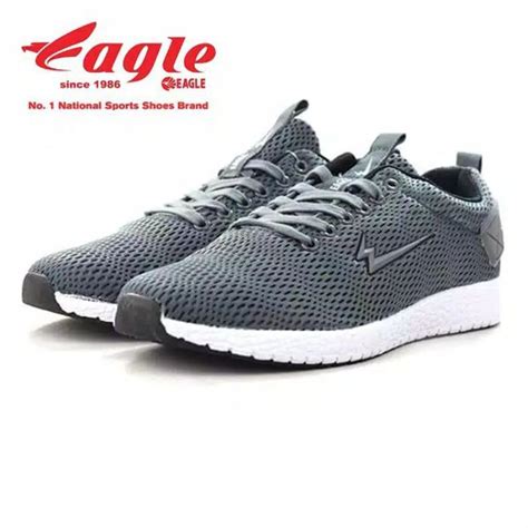 Jual SEPATU RUNNING PRIA EAGLE PANAMA ORIGINAL ABU PUTIH Shopee