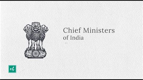 Current Chief Ministers Of India Indian States And Chief