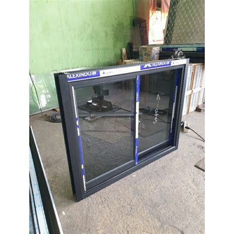 Jual Kusen Aluminium Model Jendela Sliding Kanan Kiri T110 X L80 Kaca