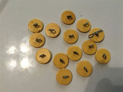 Vintage Yellow Buttons Lot of 15 Vintage Antique Plastic Buttons - Etsy