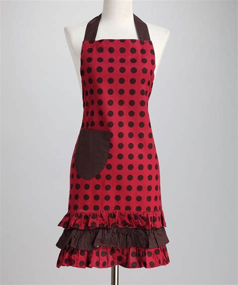 Red Polka Dots Red Polka Dot Apron Pretty Apron