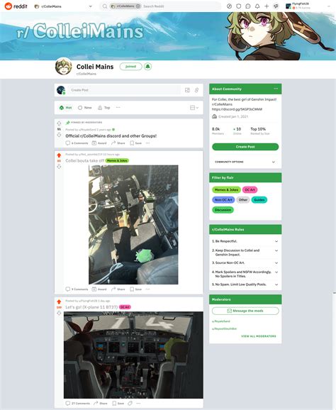 Two aviation fans hijacking Collei sub : r/Genshin_Memepact