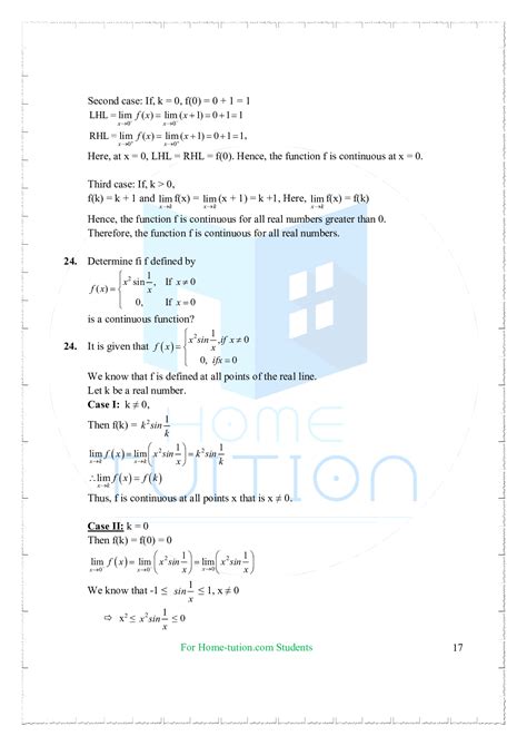 Ncert Solutions For Class 12 Maths Chapter 5 Continuity And Differentiability