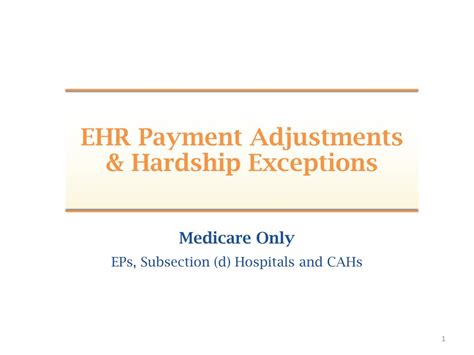 Ppt Ehr Payment Adjustments Hardship Exceptions Powerpoint