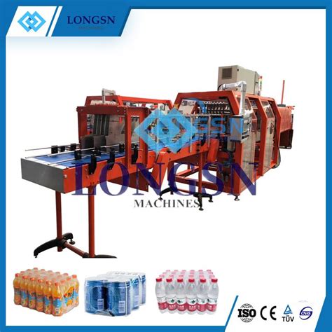 Small Automatic Pe Film Beverage Bottle Shrink Wrapping Packing Machine