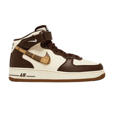 Nike Air Force 1 Mid 'Brown Plaid' - DV0792-100 | Solesense