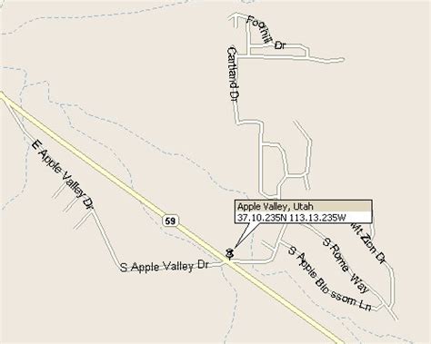 Apple Valley, Utah Map 3