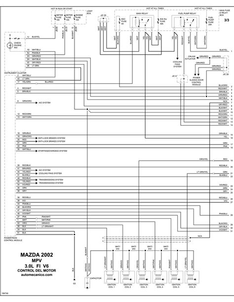 Mazda Diagramas Control Del Motor Graphics Esquemas