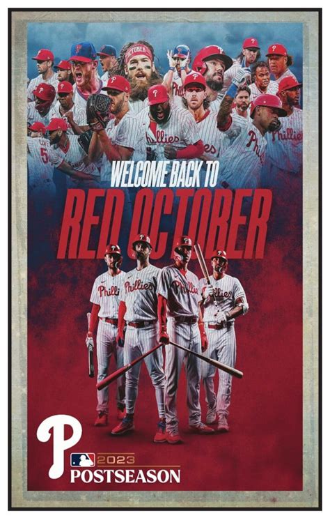 Philadelphia Phillies 2023 Red October 15 by 24 or 11 by 17 - Etsy