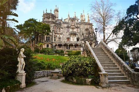 The Regaleira Palace Known As Quinta Da Regaleira Main House Located In Sintra Portugal Stock