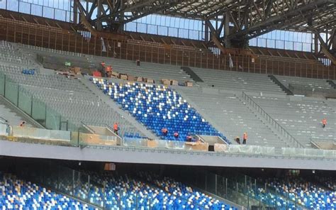 Napoli Gi Rubati I Sediolini Del Nuovo Stadio San Paolo