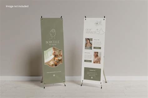 X Stand Banner Mockup Psd Premium