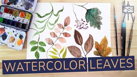 How To Paint Watercolor Leaves For Beginners Complete Guide Youtube