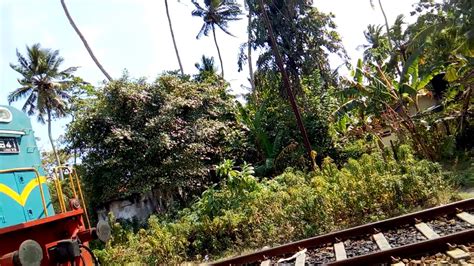 Sri Lanka Railway M8 841 Train No 50 Ahangama Railway Station Youtube