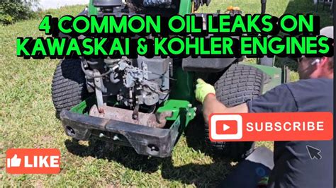 Common Oil Leaks On Kawaskai Kohler Engines Commercial