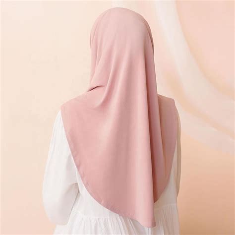 Ramadan Spring Summer Breathable Ironless Hijabs Long Instant Hijab Woman Ready To Wear With