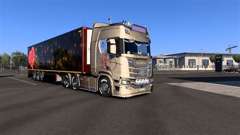 Euro Truck Simulator Scania V Open Pipes Sound Youtube