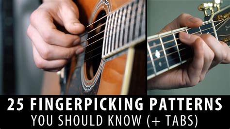 25 Fingerpicking Patterns In 5 Minutes Tabs Youtube