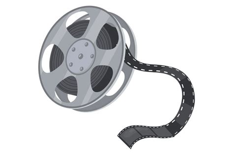 Film Strip Roll Icon Cartoon Cinema Symbol