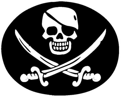 Small Vinyl Decals Pirates Skull And Crossbones