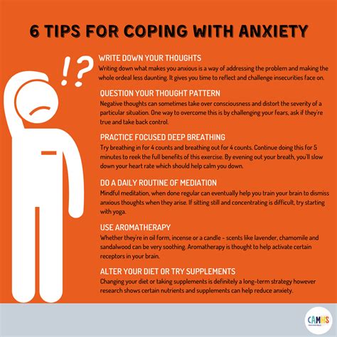 Tips For Coping With Anxiety Camhs Professionals