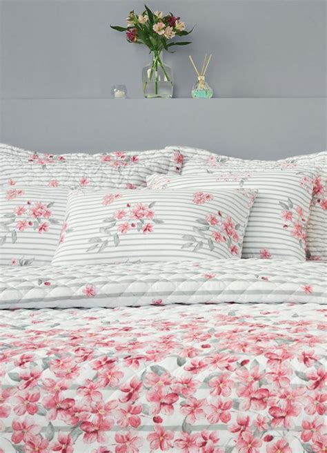 Jogo De Cama Floral Rosa Solteiro Pe As Lar Lazer