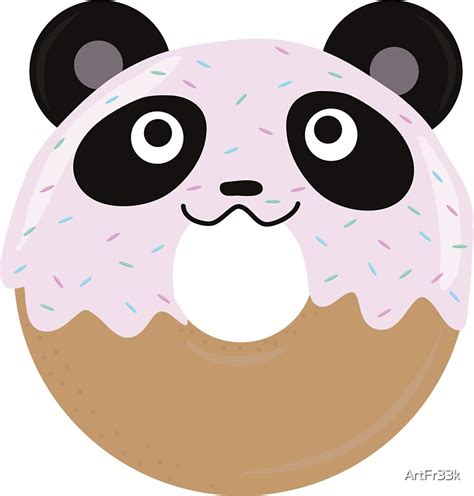 "Panda Donut" Stickers by ArtFr33k | Redbubble