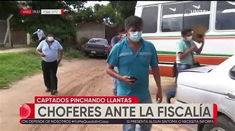 Persecución el chofer y el hombre que pinchó las llantas de un micro