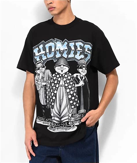 Dga Eightball Trio Homies Black T Shirt